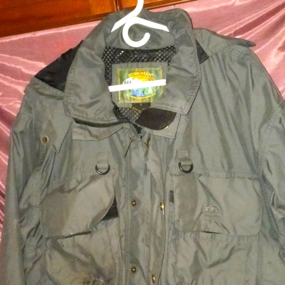 Hodgman Extreme Weather Fishing Coat Hooded Size Large